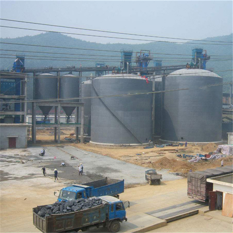 唐山水泥钢板仓2座3000吨青岛项目进入施工